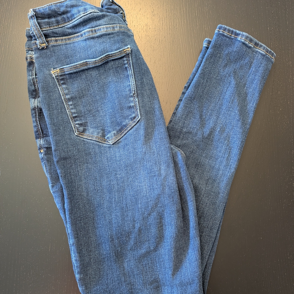 3 For $24 Arizona Jean Company Deep Blue Jeggings - Picture 2 of 7